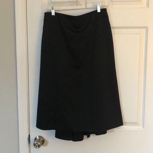 Ann Taylor black silk skirt size 8